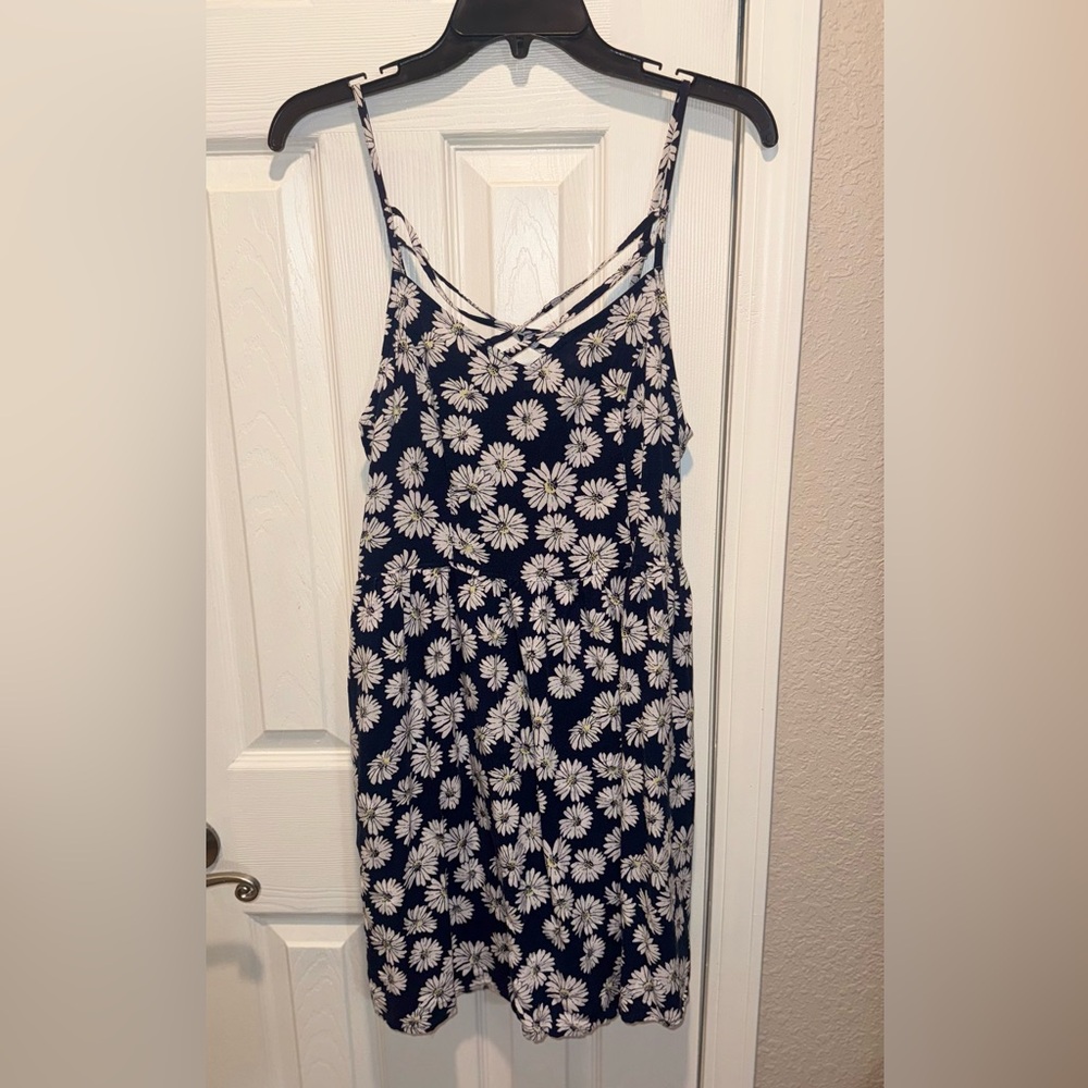 Heritage Navy and White Floral Dress